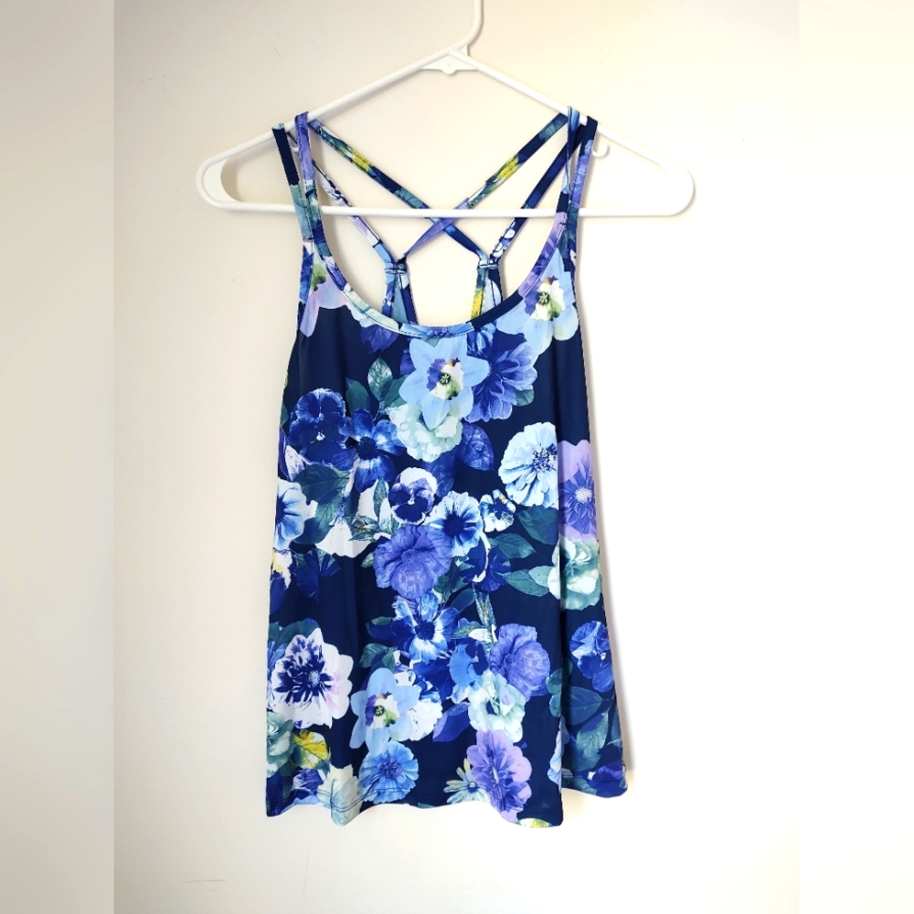 Floral Workout Tank 🩵